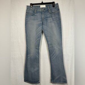 Paper Denim & Cloth Faded Blue Flare Leg Jeans